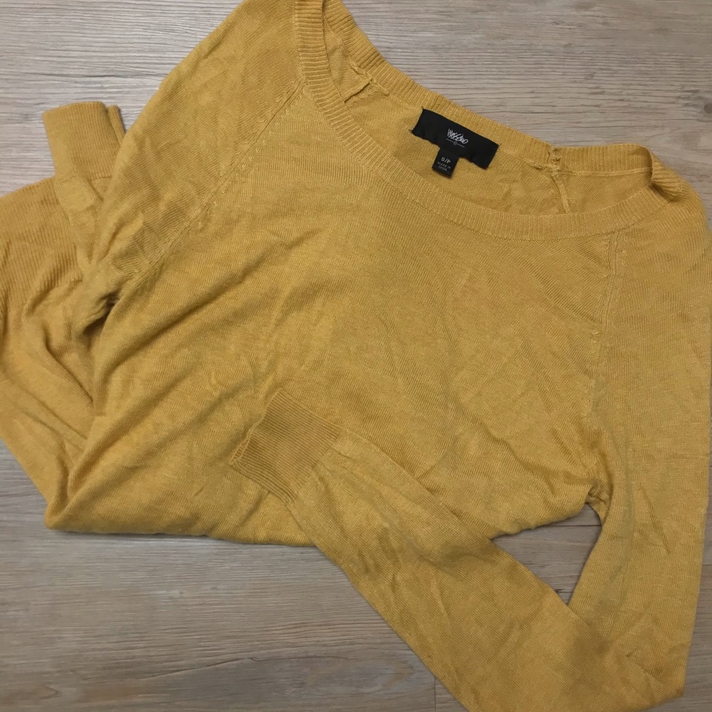 MOSSIMO BRAND GOLD / DEEP MUSTARD SWEATER